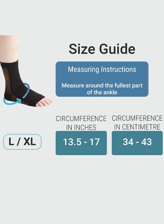 Ankle Compression Socks - Open Toe Compression Socks For Women And Men - Ankle Support For Running, Sports, Gym, Cycling - Image 2